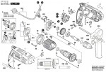 Bosch 3 601 B18 173 GSB 1600 Percussion Drill 230 V / GB Spare Parts GSB1600